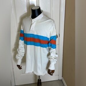 Rare Vintage Maxmore Rugby Long sleeve Shirt 80s  Size 46​​​​​​​​​​​​